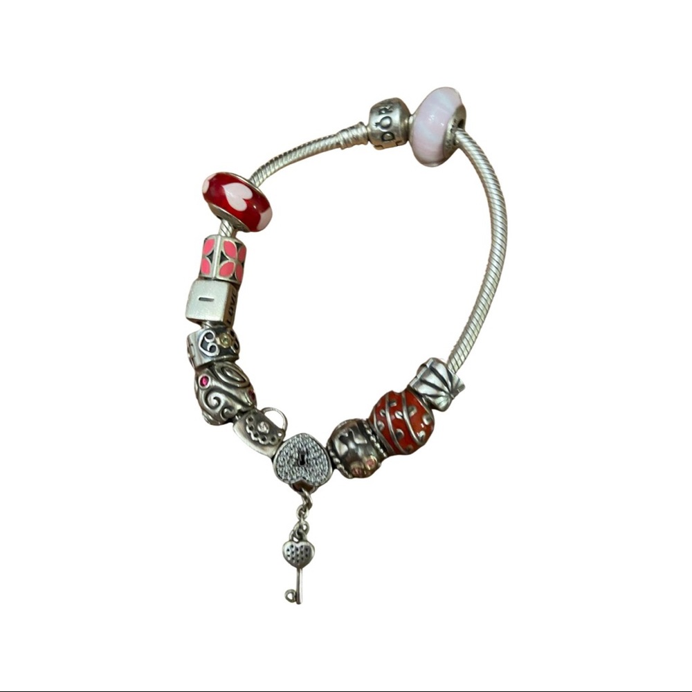 Pandora love bracelet with 11 charms